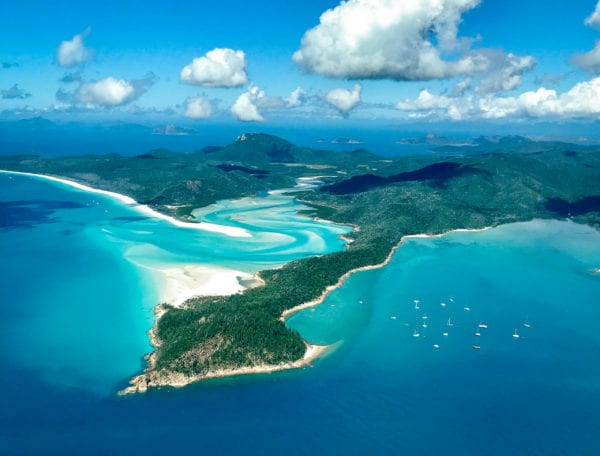 Destinations Whitsundays Hill Inlet Aerial