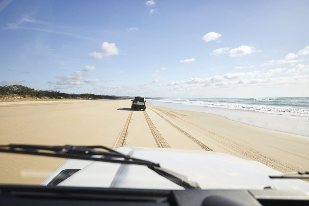 4WD driving KGari Fraser Island