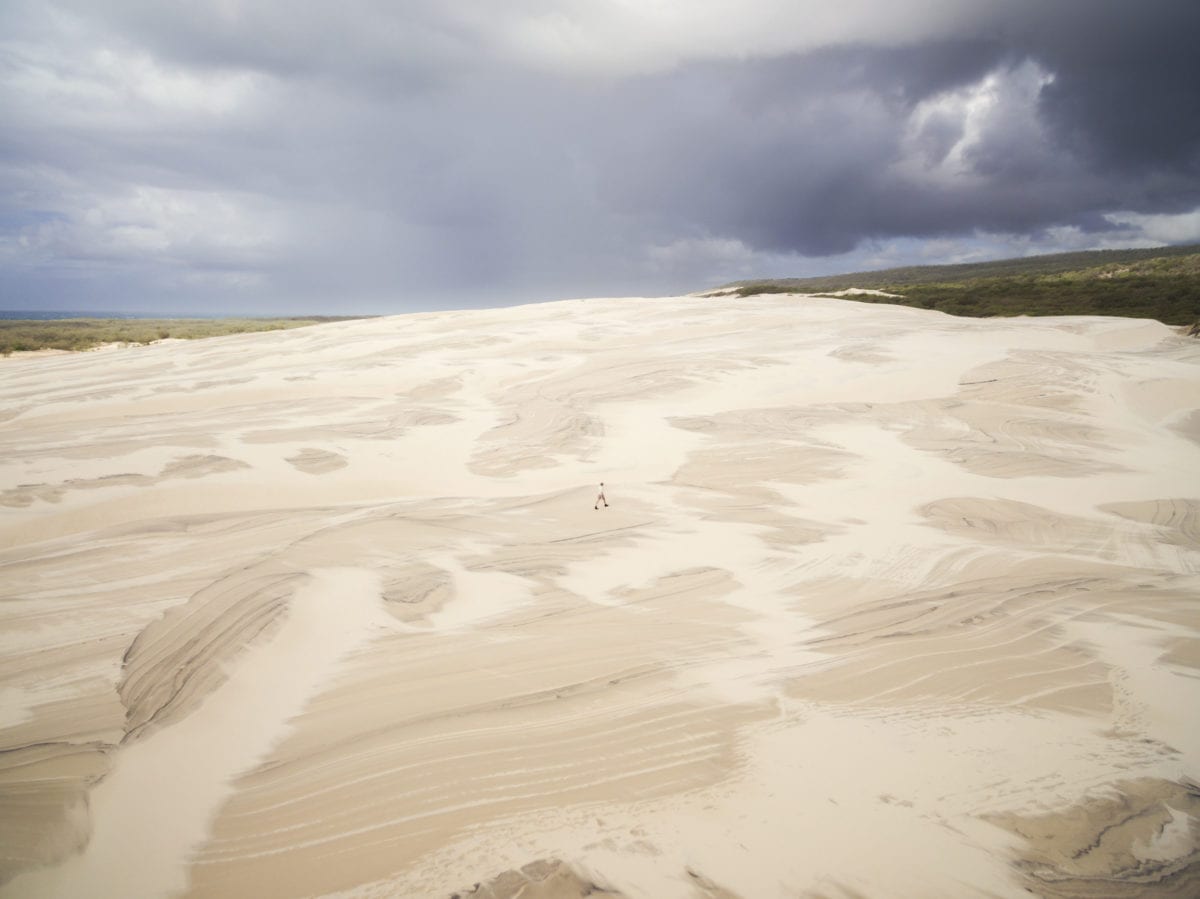 Sand blow Fraser Island