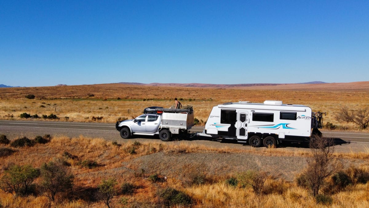 Road Trip Australia 4wd Towing Caravan